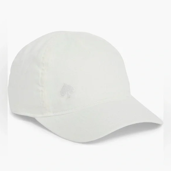 NWT! ♠️ WHITE Authentic kate spade baseball cap in white  display picture 3